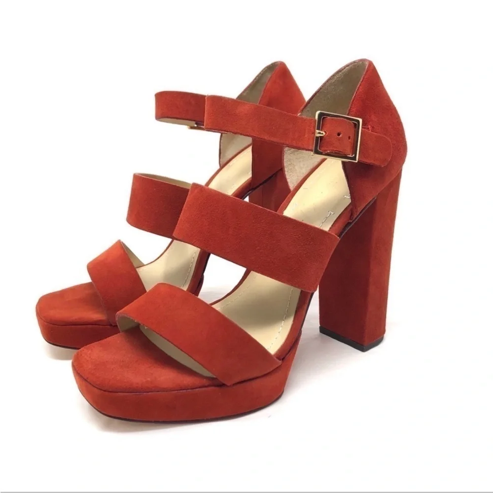ELIZABETH & JAMES burnt orange sandales, size 9.5